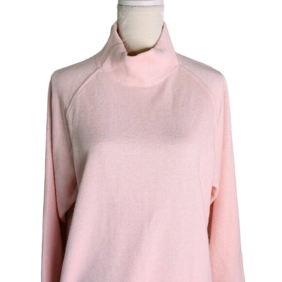 NY & Co Sweater Pink Medium Long Sleeves Mock Turtleneck Soft New - Picture 6 of 11